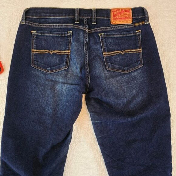 Lucky Brand Women's Skinny Jeans Size 10 30 Dark Blue Denim Lightweight Casual - Picture 11 of 14